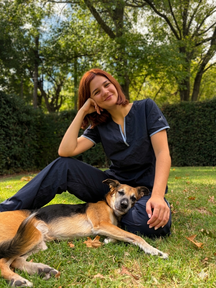 Fotografía de la médica veterinaria Luciana García